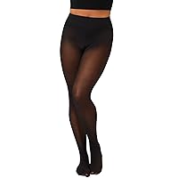 Hanes Womens Ecosmart Same-To-Waist Sheer-Toe Opaque Tights