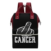 FCK Cancer Big Middle Finger Multifunction Diaper Bag Backpack Large Capacity Travel Back Pack Waterproof Mommy Bags