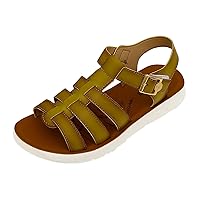 Sandals For Women Casual Summer Women Summer Solid Color Buckle Strap Casual Open Toe Wedges Soft Bottom Breathable
