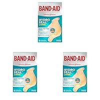 Brand Hydro Seal Large Waterproof Adhesive Bandages for Wound Care and Blisters, 6 ct (Pack of 3)