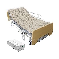 Medical Grade Alternating Air Pressure Mattress with Electric Quiet Pump System and Built-in Fuse - Prevent Bed Sores and Pressure Ulcers - Air Mattress for Hospital Bed and Home Use