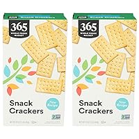 365 by Whole Foods Market, Natural Buttery Flavor Snack Crackers, 16 Ounce (Pack of 2)
