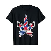 4th Of July Unicorn American Flag Patriotic Gift T-Shirt
