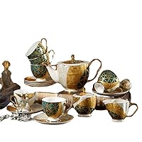 CHCDP Bone China Coffee Set Exquisite Ceramic Coffee Cup Afternoon Tea Tea Set Wedding Gift