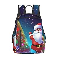 Laptop Backpack 14.7 Inch with Compartment Christmas Laptop Bag Lightweight Casual Daypack for Travel