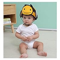 Adjustable AntiFall Shockproof Baby Toddler Safety Head Protection Helmet Kids Hat for Walking Breathable Hat 713 (Color : Bee)
