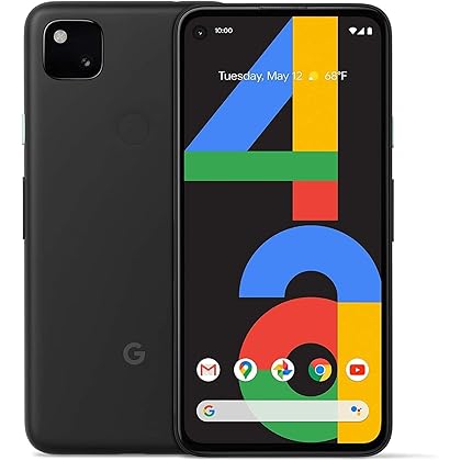 Google Pixel 4a Verizon LTE Just Black (Renewed)