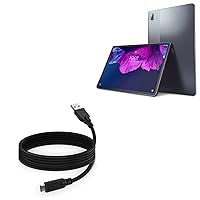 BoxWave Cable Compatible with Lenovo Tab P11 Plus - DirectSync - USB 3.0 A to USB 3.1 Type C, USB C Charge and Sync Cable for Lenovo Tab P11 Plus - 6ft - Black