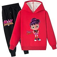 Girls Abby Hatcher Graphic Pullover Hoodie and Sweatpants Suit-2 Piece Outfits Long Sleeve for Kids,Teen(2-16Y)