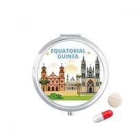 Castle Equatorial Guinea Pill Case Pocket Medicine Storage Box Container Dispenser