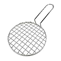 Stainless Steel BBQ Net Grilling Mesh Vegetables and Fruit Grilling Grate Barbecue Supplies Suitable for Outdoor Indoor Stainless Steel Grilling Net