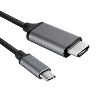 USB-C/PD to 4k HDMI Cable Works for Xiaomi Mi 9T Pro with Full 2160p@60Hz, 6Ft/2M Cable [Gray, Thunderbolt 3 Compatible]