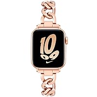 Ocaer Compatible with Apple Watch 9 Strap 41 mm 40 mm 38 mm, Women's Metal Link Bracelet Replacement iWatch Bracelet for Apple Watch Series 9 8 7 6 5 4 3 2 1 SE, Stainless Steel Jewellery for Women