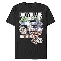 Marvel Big & Tall Classic Avenger Dad Men's Tops Short Sleeve Tee Shirt