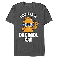 Nickelodeon Big & Tall Garfield This Dad is One Cool Cat Men's Tops Short Sleeve Tee Shirt