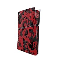 MightySkins Skin Compatible with Playstation 5 Slim Digital Edition Console Only - Red Modern Camo | Protective, Durable, and Unique Vinyl Decal wrap Cover | Easy to Apply | Made in The USA