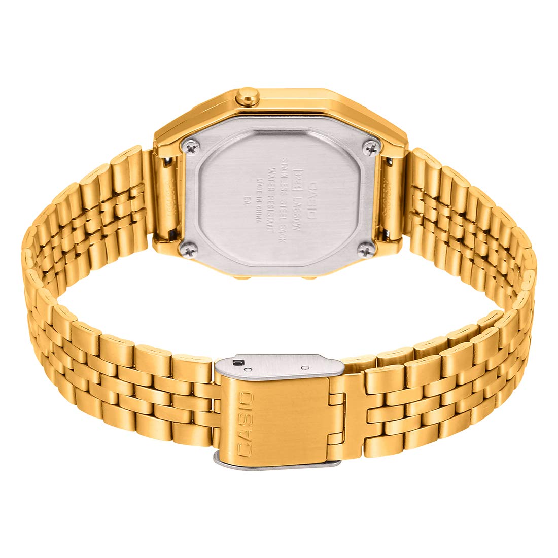 Casio LA680WGA-4C Women's Vintage Gold Tone Alarm Digital Watch