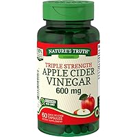 Nature's Truth Triple Strength Apple Cider Vinegar Quick Release Capsules,1200 mg,60 capsules