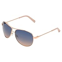Jessica Simpson Women's J106 Iconic Metal Aviator Pilot Sunglasses with Uv400 Protection. Glam Gifts for Her, 60 Mm