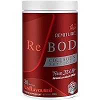 REMITURE Collagen Powder 15.87oz - Premium Bioactive Bovine Collagen Peptides Supplement Promotes Muscles, Joints and Skin Health, High Level Essential Amino Acids, Halal & Kosher, Unflavored