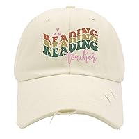 Reading Teacher Cap mesh hat Cream-Coloured Baseball hat Gifts for Daughter Baseball Cap