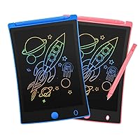 ORSEN 2 Pack LCD Writing Tablet for Kids, Colorful Doodle Board Drawing Pad for Kids, Learning Educational Toy Gift for Age 3 4 5 6 7 8 Year Old Girls Boys Toddlers