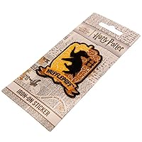 Harry Potter Hufflepuff Iron On Patch (One Size) (Gold/Black)