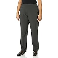 Women's Wide Band Elastic Waist Pull on Relaxed Leg Pant
