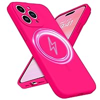 GUAGUA for iPhone 15 Pro Max Silicone Case, Compatible with Magsafe Soft Gel Rubber Slim Microfiber Lining Cushion Texture Cover Shockproof Protective Phone Case for iPhone 15 Pro Max 6.7