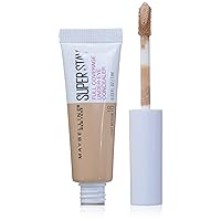 Maybelline New York Super Stay Super Stay Full Coverage, Brightening, Long Lasting, Under-eye Concealer Liquid Makeup For Up To 24H Wear, With Paddle Applicator, Light/Medium, 0.23 fl. oz.