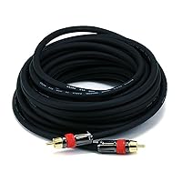 Monoprice 102683 25-Feet RG6 RCA CL2 Rated Digital Coaxial Audio Cable Black , 25ft