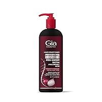 Gia Conditioner with Biotin and Minoxidil for Women: Advanced Anti-Hair Fall Formula, Hair Growth Stimulant - With Hyaluronic Acid and Red Onion Extract for All Hair Types