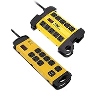 CRST 8-Outlet Heavy Duty Power Strip Sure Protector with 2-USB Ports & 10-Outlet Metal Surge Protector Power Strip