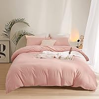 Wellboo Blush Pink Comforter Sets Twin Size Women Girls Pink Bedding Comforters Solid Dusty Rose Cotton Quilts Teens Bean Red Dusty Pink Comforters Light Red Warm Comforters Soft Minimalist Pink Bed