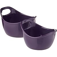 Ceramics 2-Piece Mixing Bowls Set, Purple