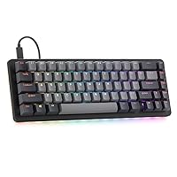 Drop ALT Mechanical Keyboard — 65% (67 Key) Gaming Keyboard, Hot-Swap Switches, Programmable Macros, RGB LED Backlighting, USB-C, Doubleshot PBT, Aluminum Frame (Halo True, Black) (Renewed)