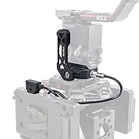 Power Supply Base Plate for DJI Ronin | Compatible with RS 3 PRO / RS2 Gimbal | Secure The DJI Ronin to Tripods, Sliders | Side Holding Bracket | 1/4″-20 and 3/8″-16 Threads | TGA-PBP