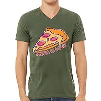 Pizza Slice V-Neck T-Shirt - Love T-Shirt - Kawaii V-Neck Tee
