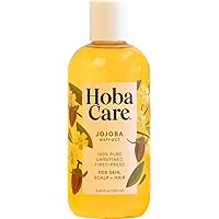 Jojoba Oil - 100% Pure, Unrefined Jojoba Oil Cold Pressed for Scalp & Nails - Moisturizing Body Oil for Dry Skin - Natural Jojoba Oil for Hair & Beard Care, Women & Kids (8.45 fl oz)
