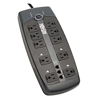 Tripp Lite TLP1008TEL 10-Outlet Surge Protector with Telephone Protection (Without Coaxial Protection)
