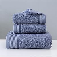 Towels Bathroom Set Luxury 3pcs 100 Cotton for Adults 70 * 150 35 * 75 35 * 35 (Color : E, Size : 35x35 35x75 70x150)