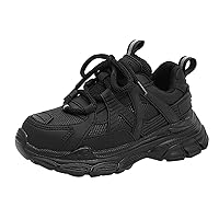 Boy Tennis Shoes Running Shoes for Girls Tennis Shoes for Boys Girls Kids Lace-up Athletic Running Sneakers