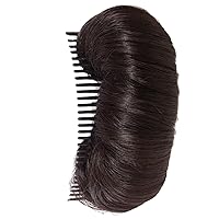 Invisible Fluffy Hair Pad for Short Long Hair Natural Hair Bump Clip for Volume DIY Heighten Hair Bump Breathable Hair Puff for Women Girls Dark Brown