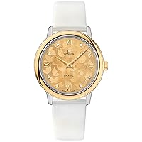 Omega De Ville Prestige Butterfly Champagne with Diamonds Dial Ladies Watch 424.22.33.60.58.001