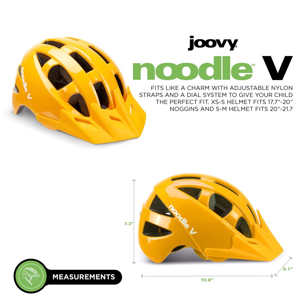 Joovy Noodle V Kids Bike Helmet S-M, Child and Toddler Helmet, Goldy