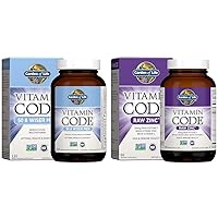 Garden of Life Men's 50 & Wiser Multivitamin, Zinc & Vitamin C Supplements for Prostate, Immune & Heart Health, 120 & 30 Capsules
