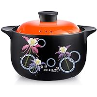 Kitchen Pot Casserole Pot Ceramic Cooking Pot - Casserole Soup Stew Pot for Household High Temperature Gas Stove (Size : 8L) (Size : 3.5L)