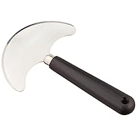 Lightweight Rocker Knife with Black Plastic Handle, 6
