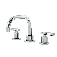 Symmons SLW-3522-1.0 Dia Widespread 2-Handle Bathroom Faucet with Drain Assembly in Polished Chrome (1.0 GPM)