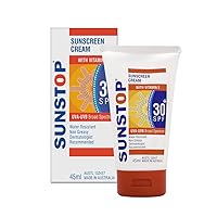 SPF30 Sunscreen Cream with Vitamin E, Broad-Spectrum Sunscreen, Water-Resistant Moisturizing Sunblock Lotion, Fast-Absorbing & Non-Greasy Sunscreen, 45ml (1.5 fl oz)